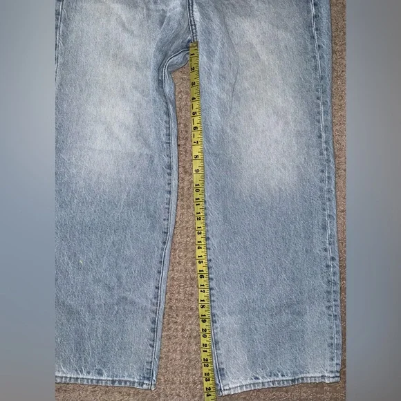 Pistola Cassie Crop High Rise Straight light blue Jeans Size 29 Radiant Wash NWT - Picture 4 of 9